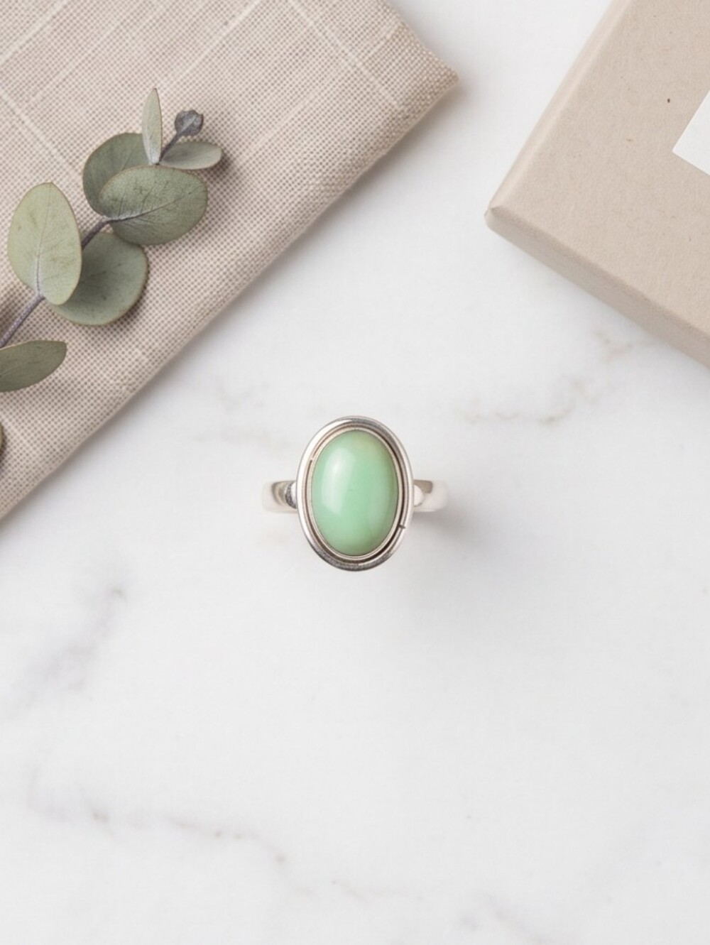 Paloma Turquoise/Variscite Ring Set In Adjustable 925 Sterling Silver - Picture 12 of 12